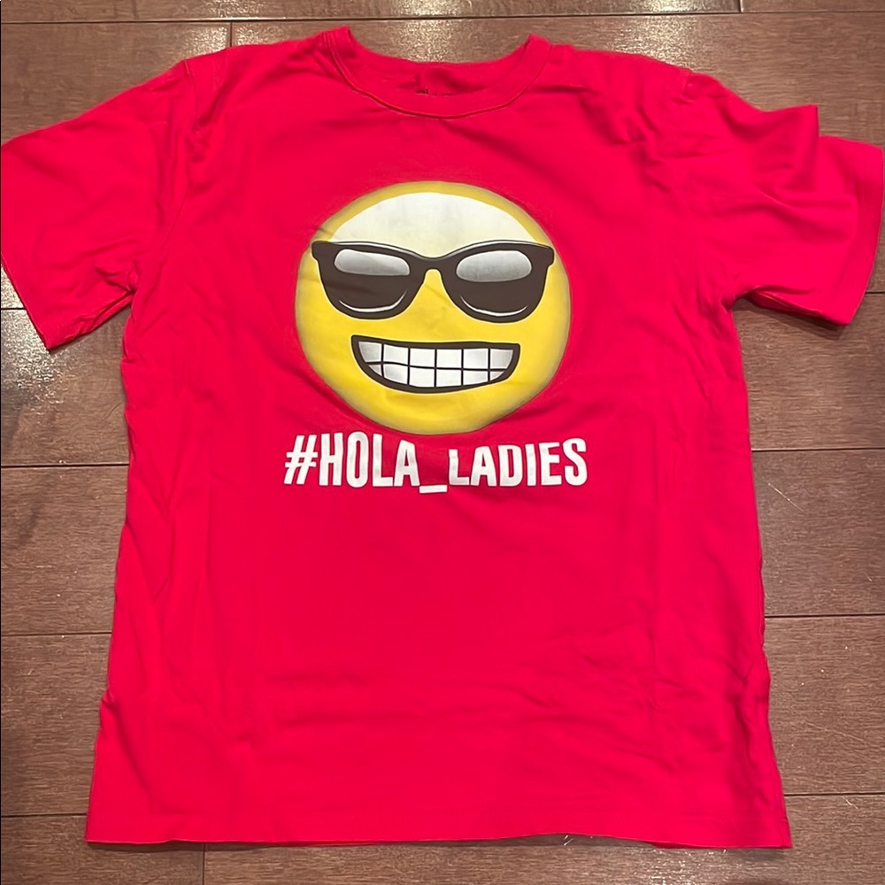 Place Bright Red Emoji T-Shirt